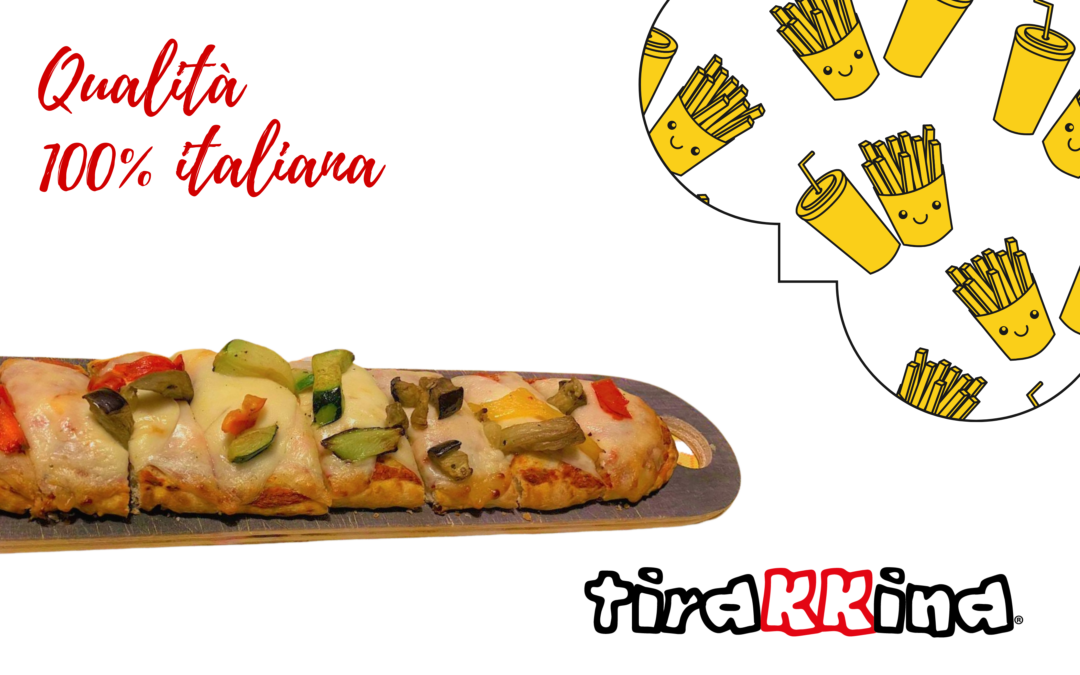 Dolce Torino presenta la pizza tirakkina, perfetta da servire come snack e aperitivo.